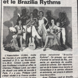 Philippe Lavil et le Brazilia Ryrhms