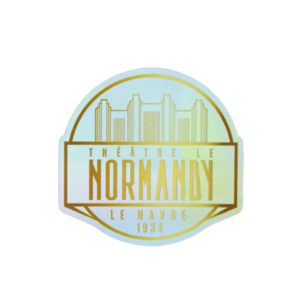 Sticker Logo Doré