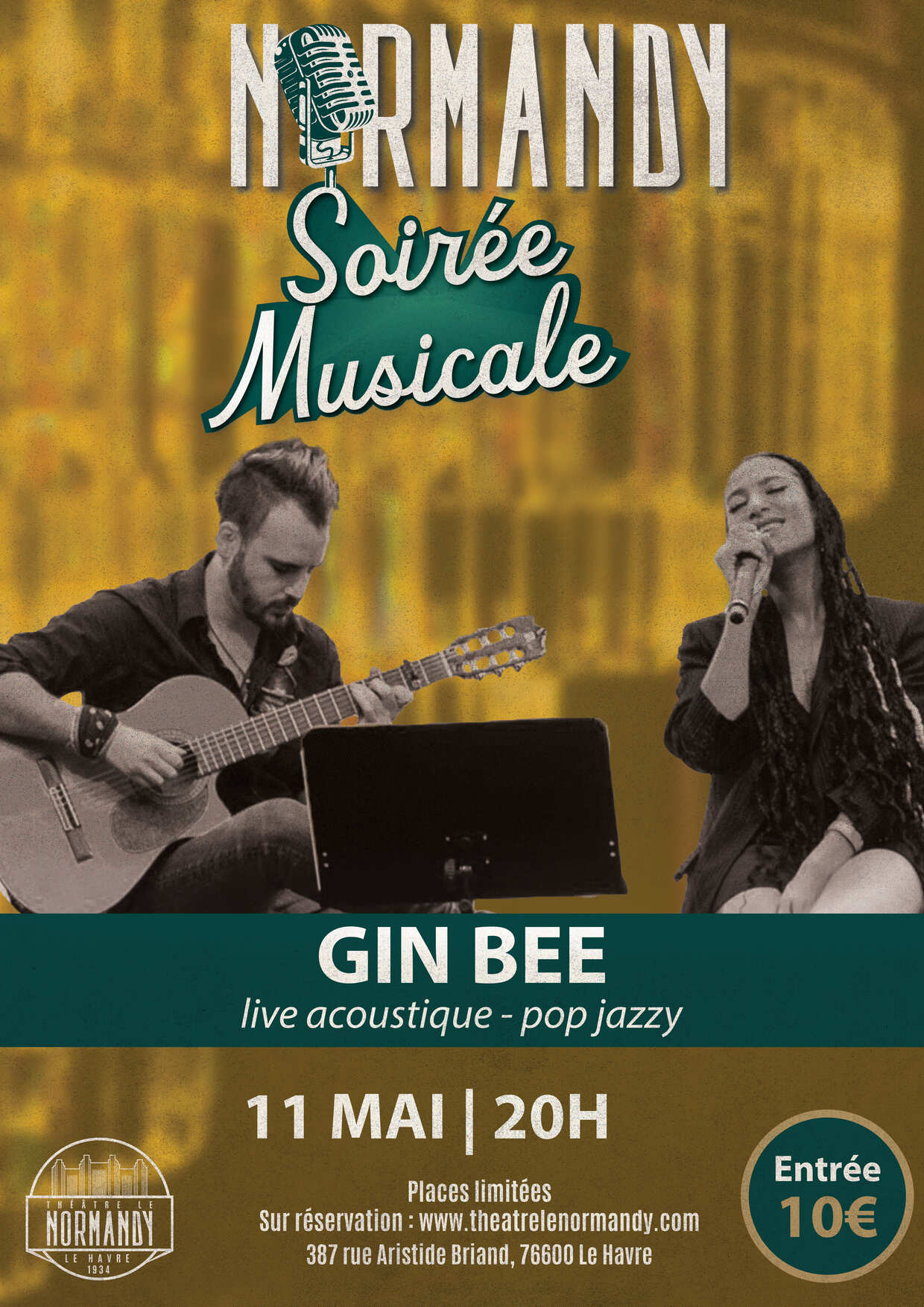 Soirée Musicale au Normandy : GIN BEE