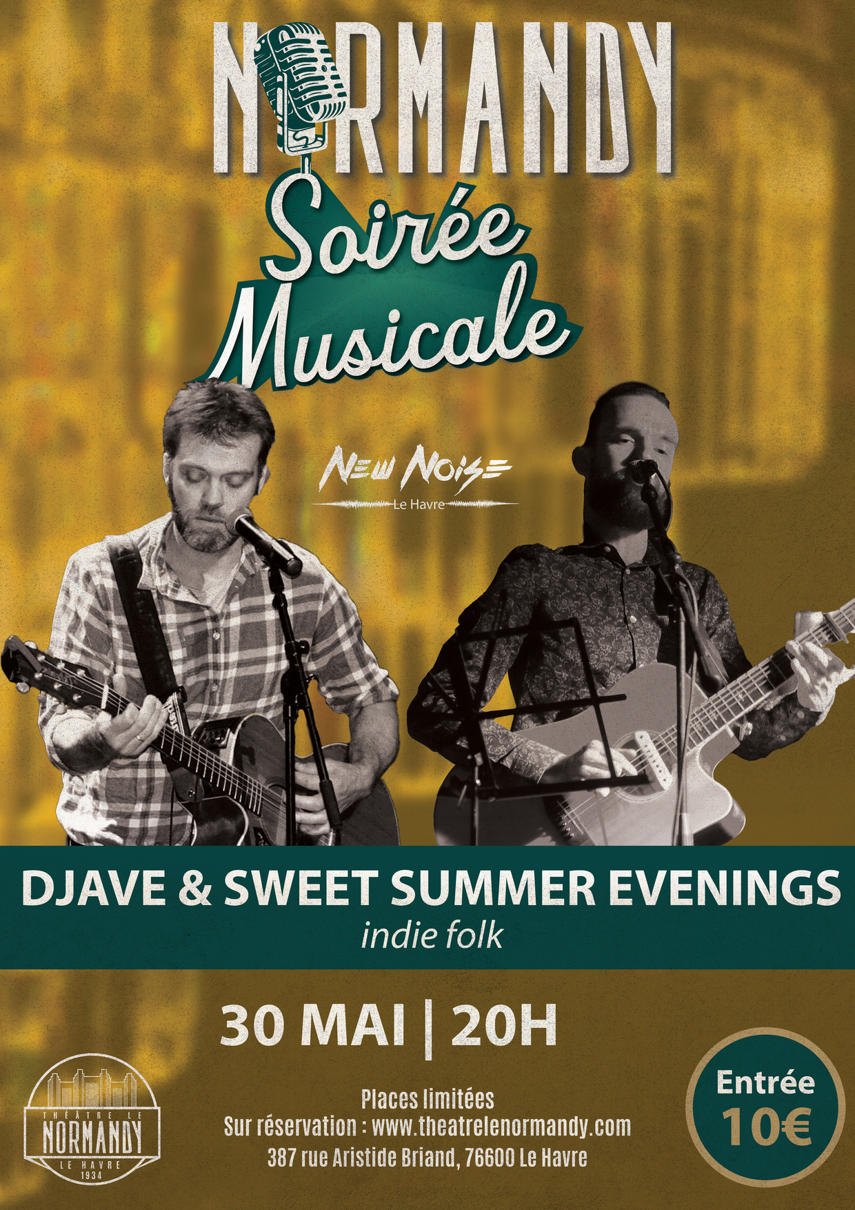 Soirée Musicale au Normandy x New Noise : DJAVE et Sweet Summer Evenings