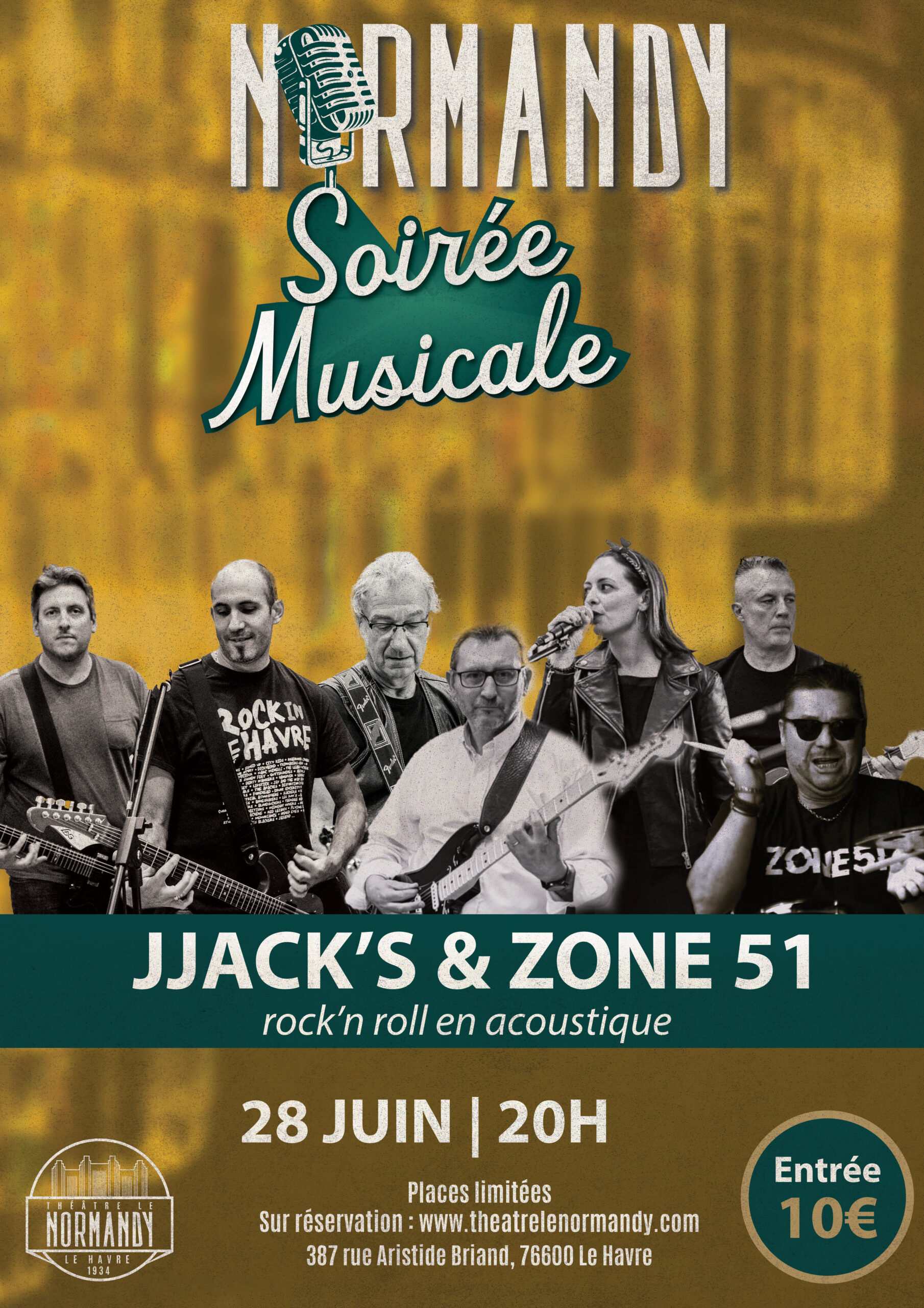 Soirée Musicale au Normandy : ZONE 51 & JJACK'S
