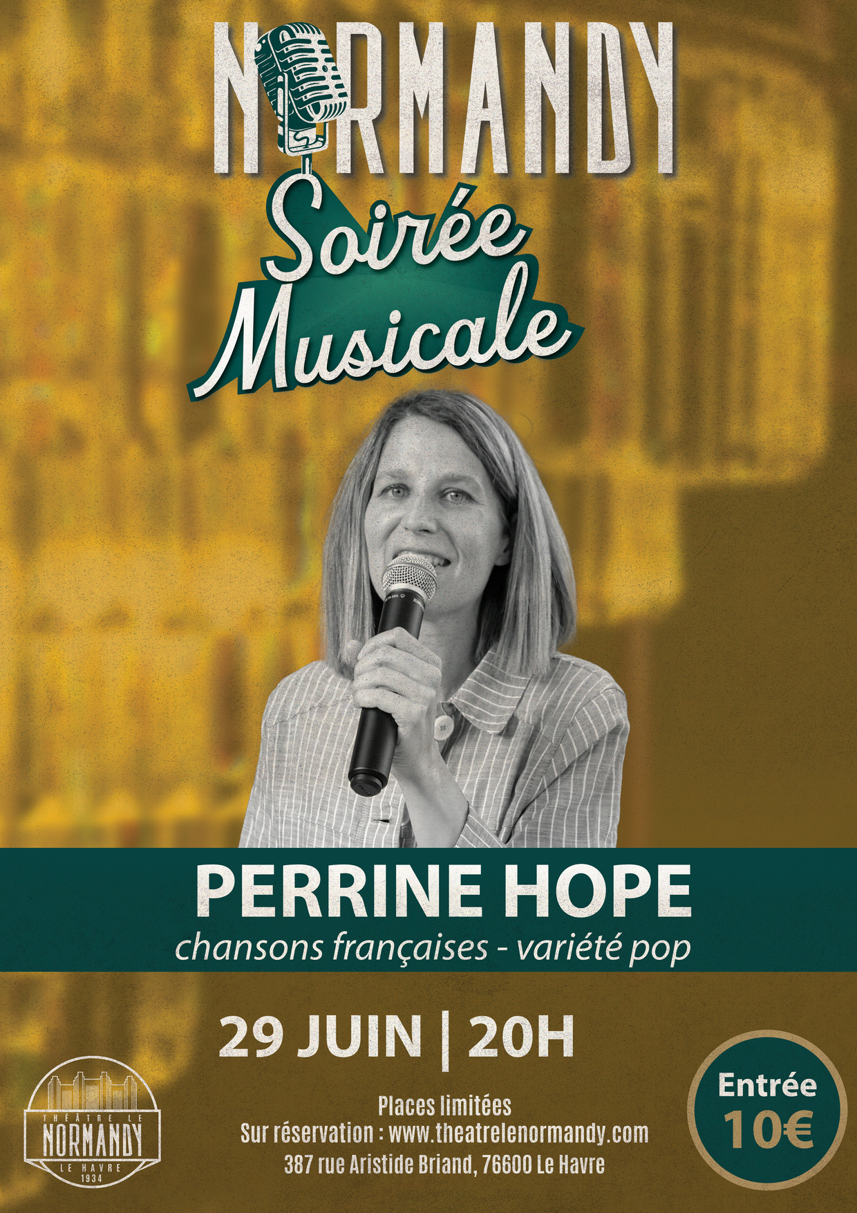 Soirée Musicale au Normandy : Perrine Hope
