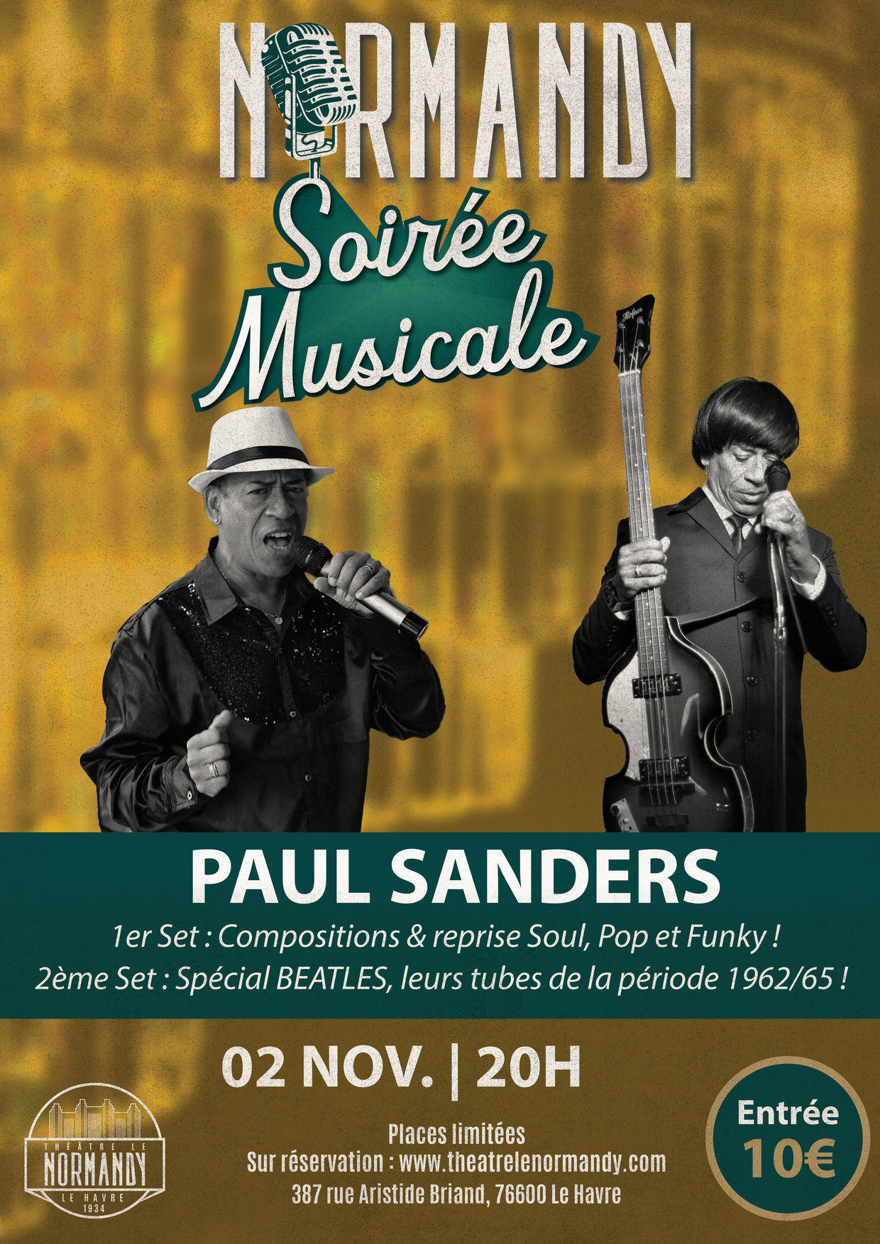 Soirée Musicale au Normandy : Paul Sanders