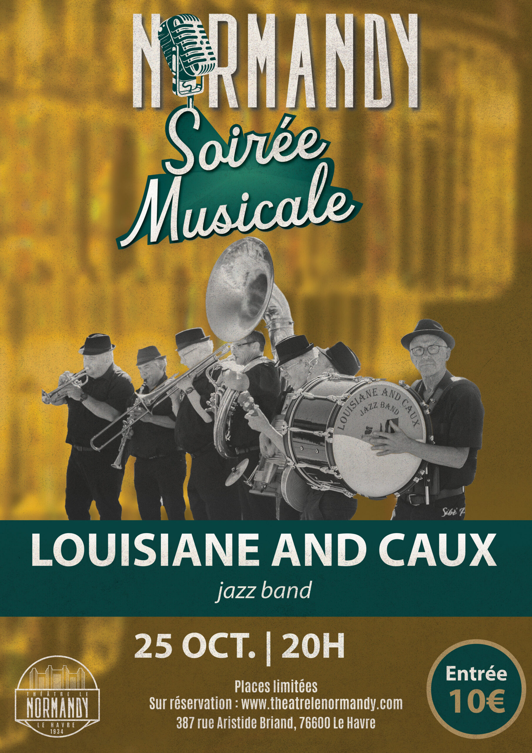 Soirée Musicale au Normandy : Louisiane & Caux Jazz Band