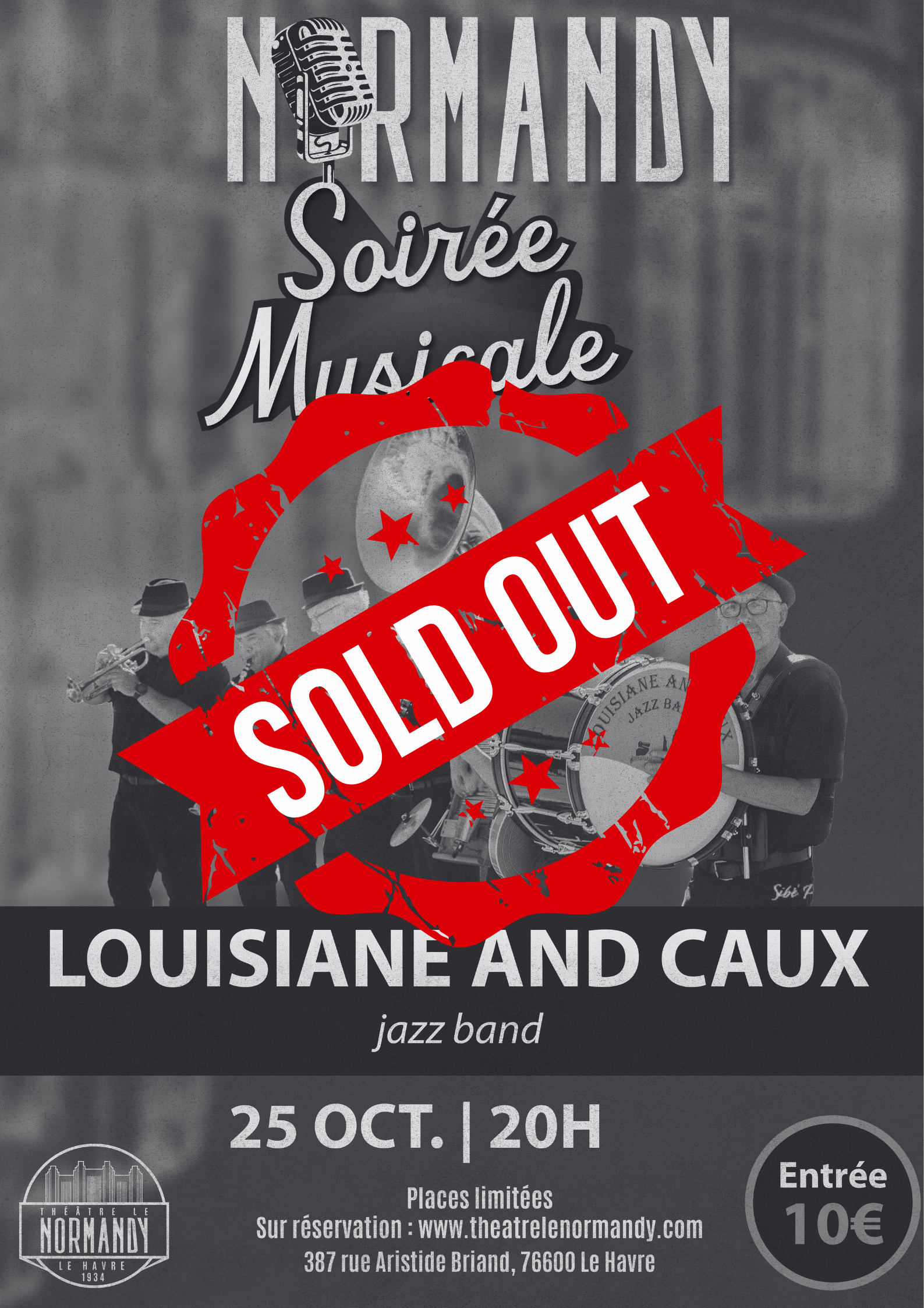 Soirée Musicale au Normandy : Louisiane & Caux Jazz Band