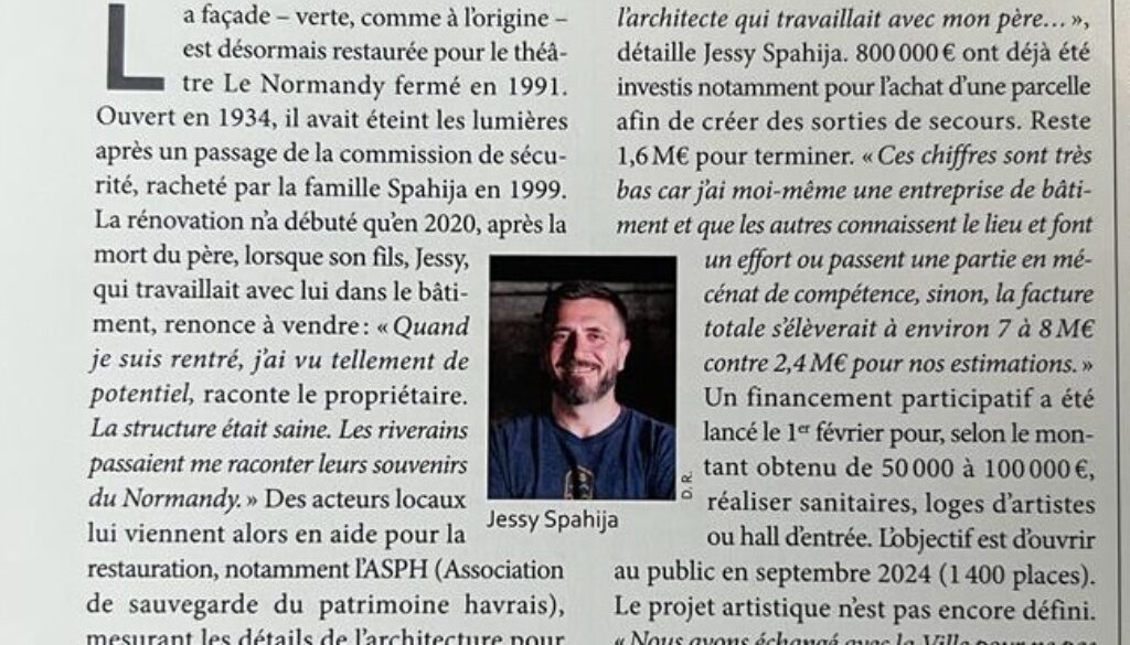 lettre du spectacle article