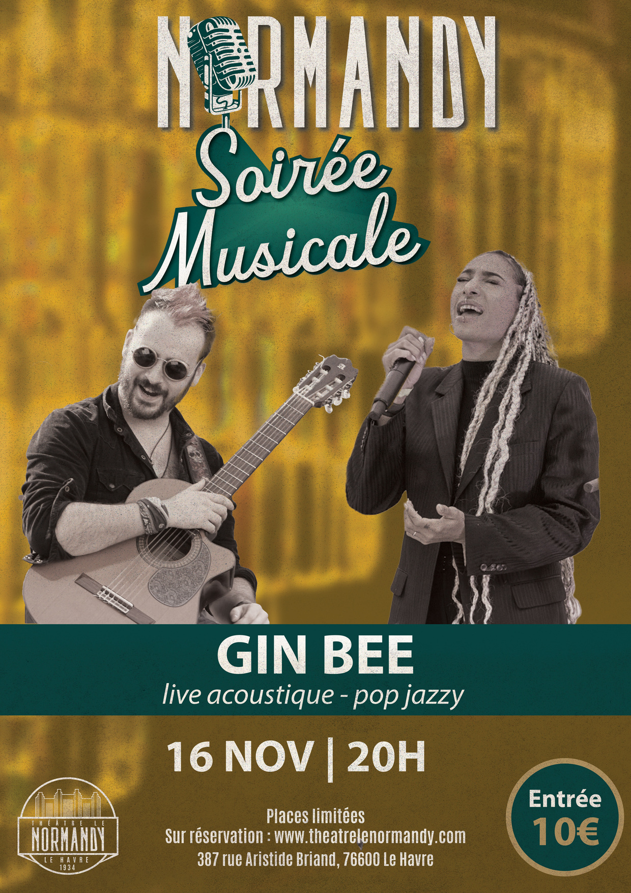 Soirée Musicale au Normandy : Gin Bee (2ème Date)